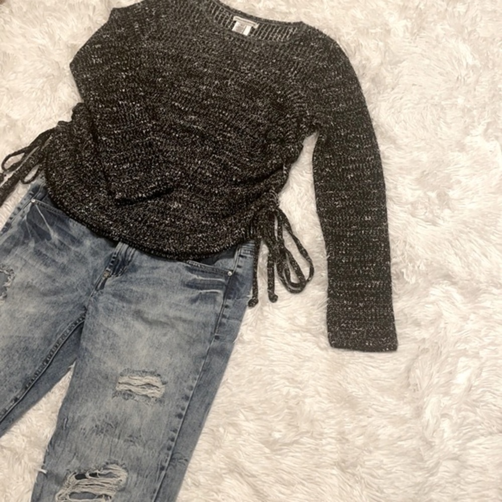 American Eagle Outfitters,  Black & Speckled White Sweater, Size XS
